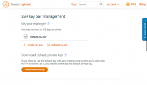 AWS Lightsail - SSH
