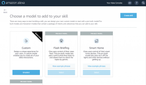 Alexa - Create Skill Screen 2
