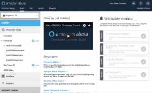 Alexa - Create Skill Screen 3