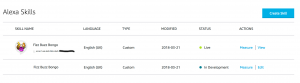Alexa Skill Live